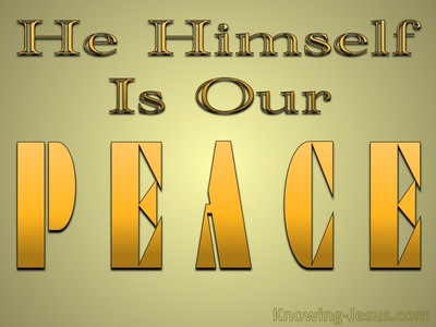 Ephesians 2:14 He Himself Is Our Peace (orange)